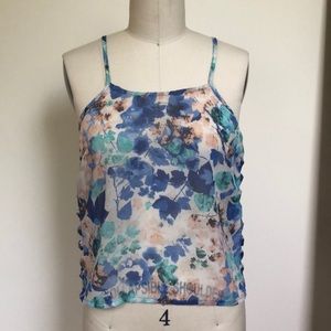 NWOT LF Cutout Side Floral Top